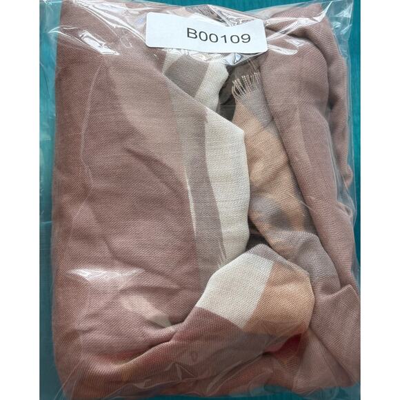 Anna & Ava Cover Up Shawl Top One Size Blush Kimono Tropical Zebra Print Resort - Picture 11 of 11